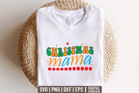 Christmas Mama – Retro Christmas SVG for T-Shirt Designs & Graphics