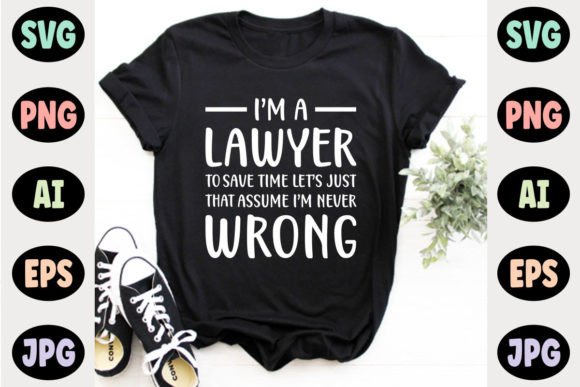 Lawyer Typographic T-Shirt Designs & Graphics