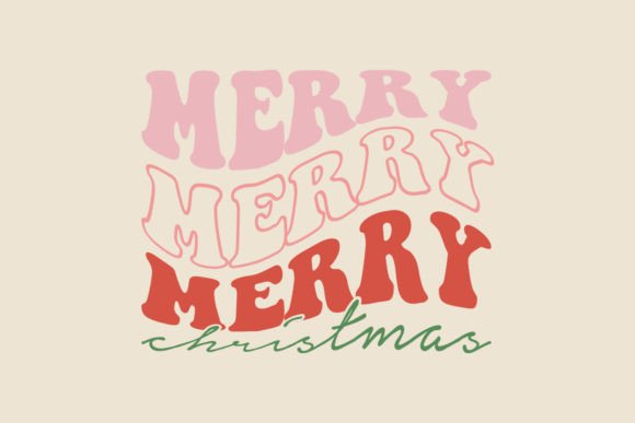 Merry Christmas SVG Design. T-Shirt: Graphics & Print Templates