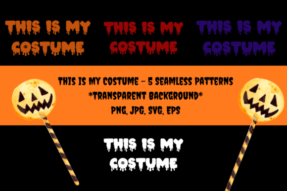 Transparent This is My Costume Quote Graphics