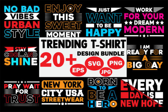 Trending T-shirt Design SVG Bundle: Graphics for Real T-Shirt Designs