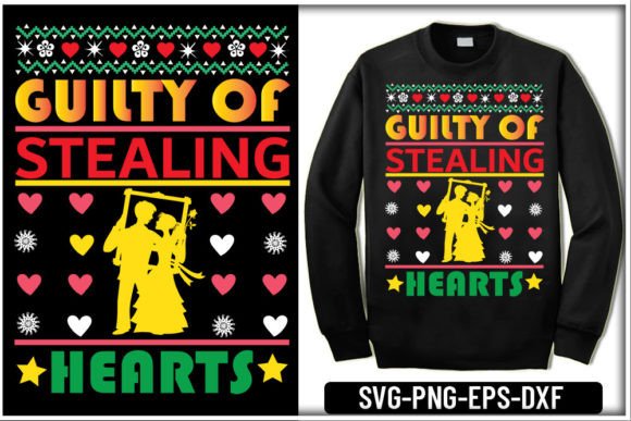 Valentine UGLY SWEATER SVG – Guilty of S Graphics